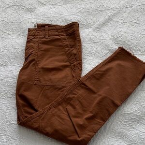 Nili Lotan Jenna Cotton Brown Pants